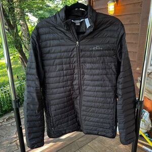 Eddie Bauer Jacket Mens Medium EB650 Down Puffer Packable Lightweight Outdoor